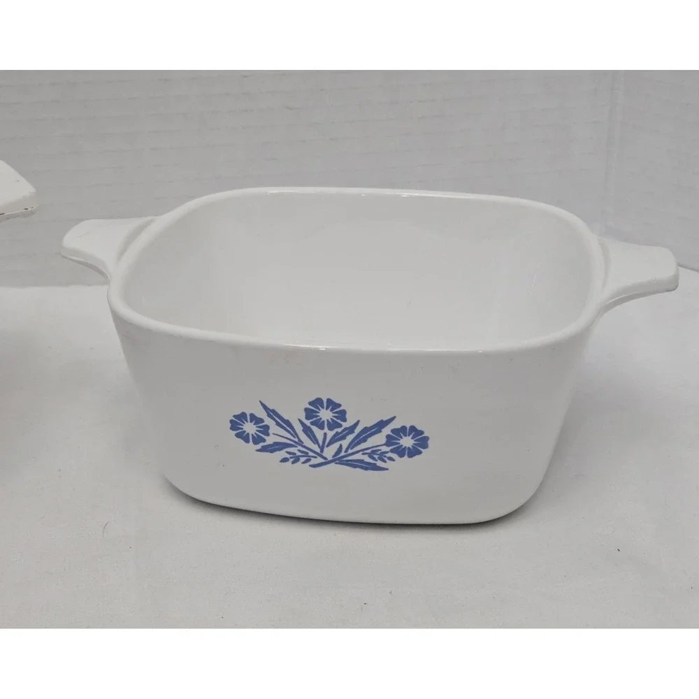 Vintage Corning Ware Blue Cornflower Lot 1.5 Qt 1960s & P-43-B‎ .24 oz Misprint
